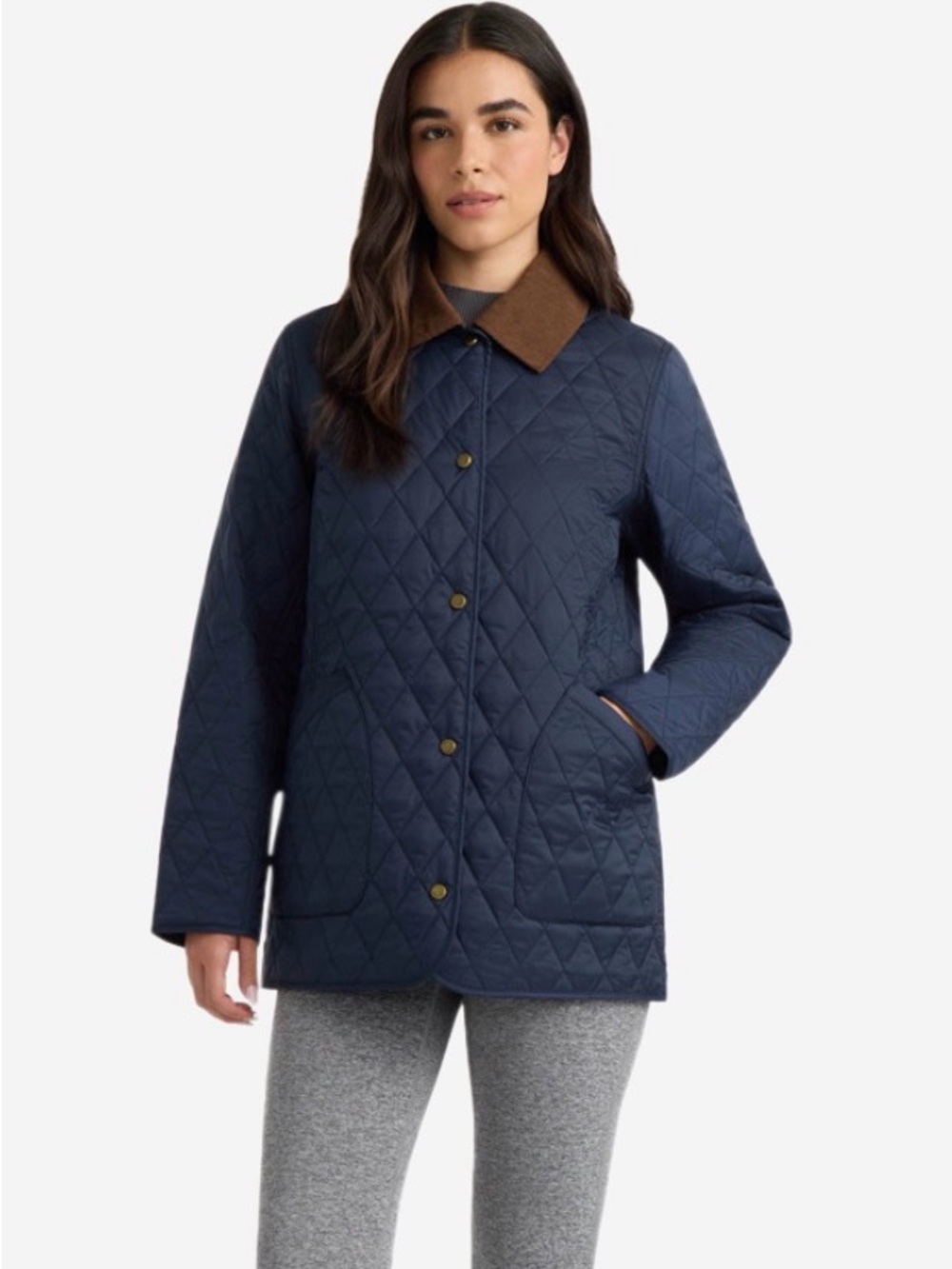 Hunter Navy Quilted Jacket